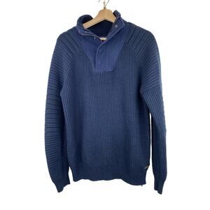 Scotch & Soda Navy Zip-Up Sweater